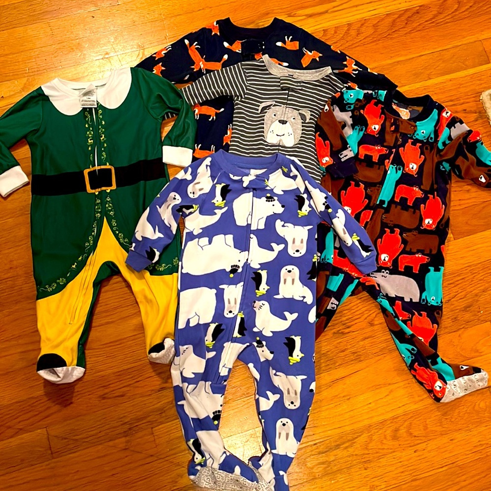 Lot Of 5 12 Mth Pajamas